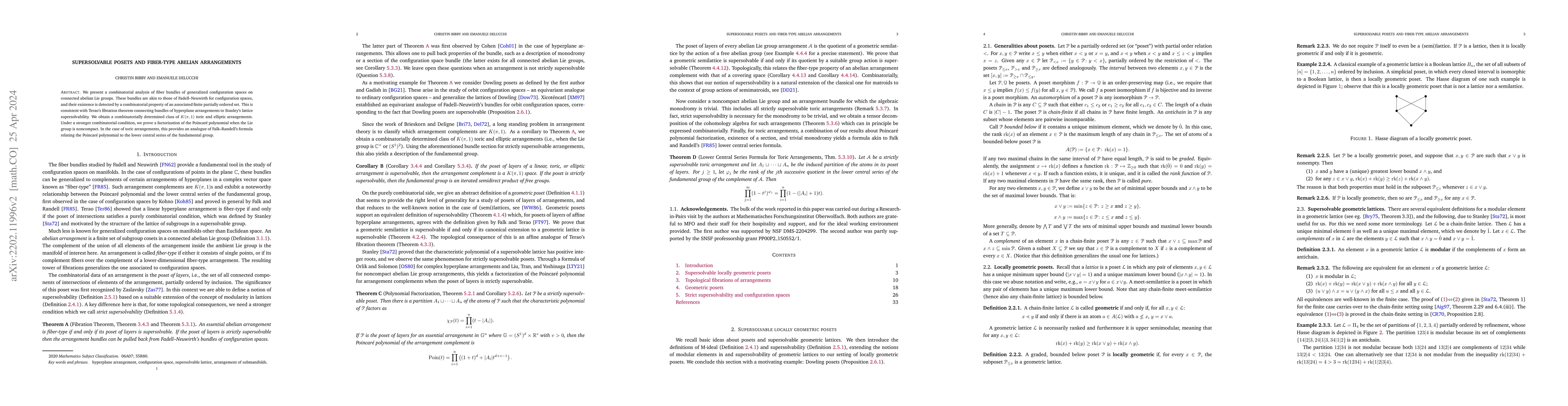 Thumbnail for Supersolvable posets and fiber-type abelian arrangements