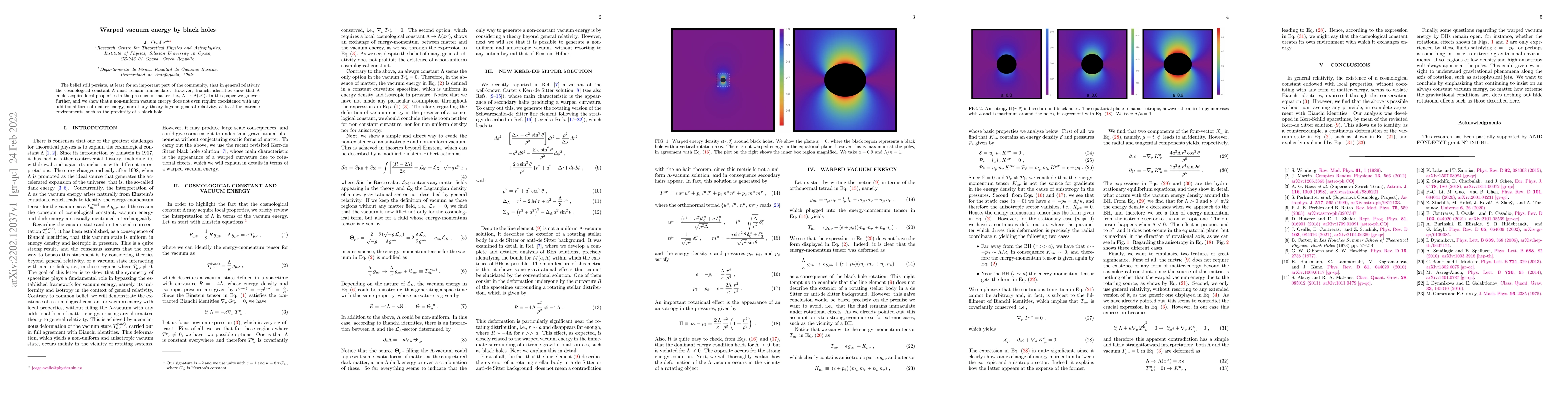Thumbnail for Warped vacuum energy by black holes