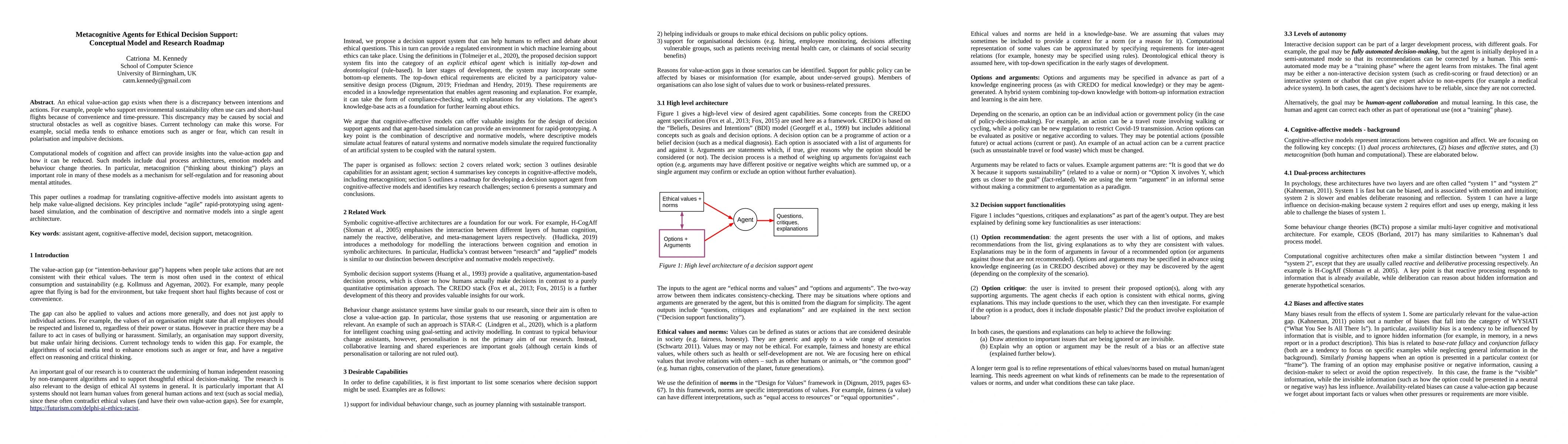 Thumbnail for Metacognitive Agents for Ethical Decision Support: Conceptual Model and
  Research Roadmap