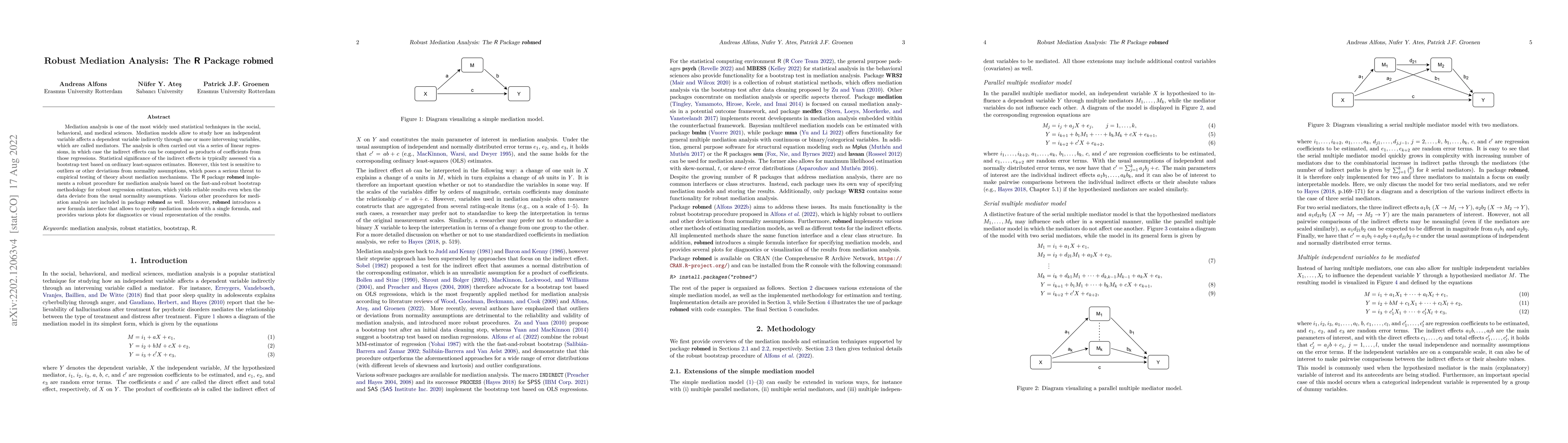 Thumbnail for Robust Mediation Analysis: The R Package robmed