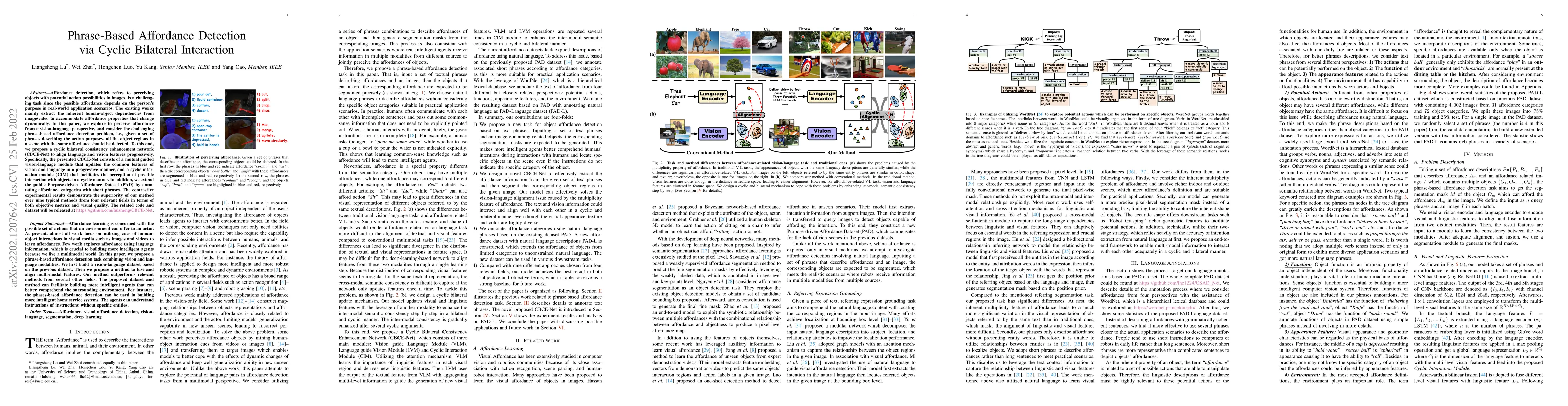 Thumbnail for Phrase-Based Affordance Detection via Cyclic Bilateral Interaction