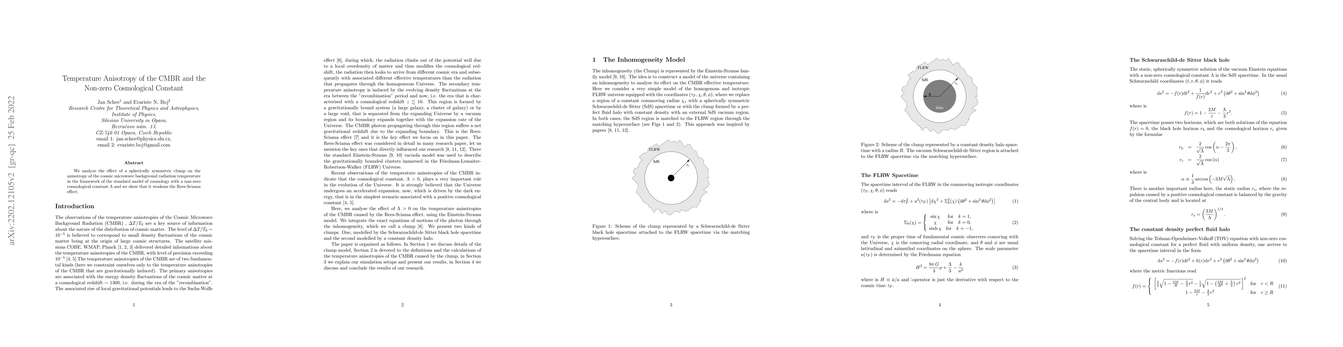 Thumbnail for Temperature Anisotropy of the CMBR and the Non-zero Cosmological
  Constant