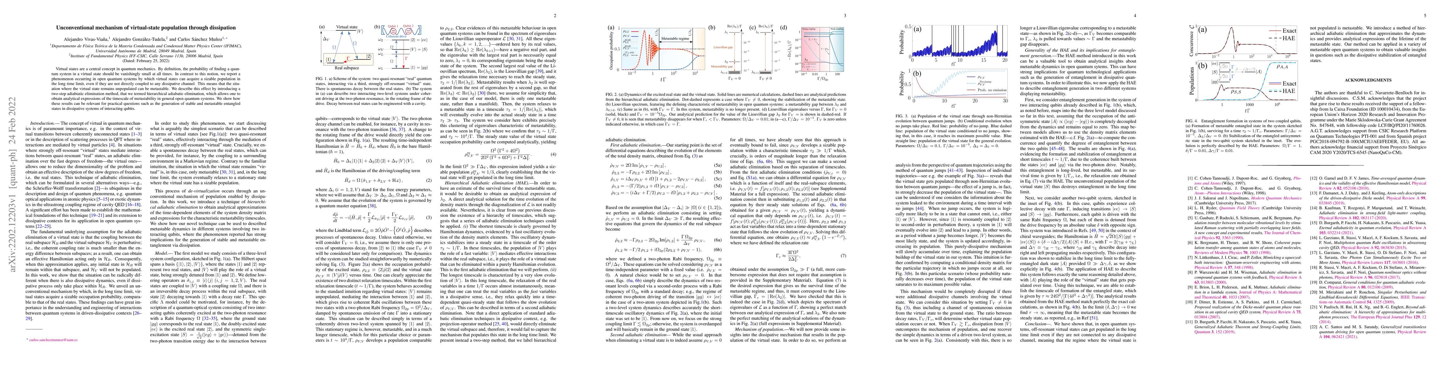 Thumbnail for Unconventional mechanism of virtual-state population through dissipation