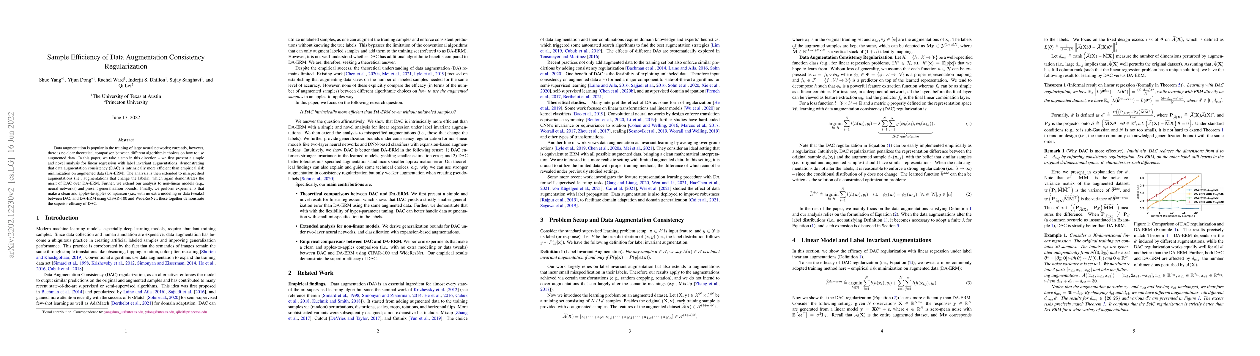 Thumbnail for Sample Efficiency of Data Augmentation Consistency Regularization