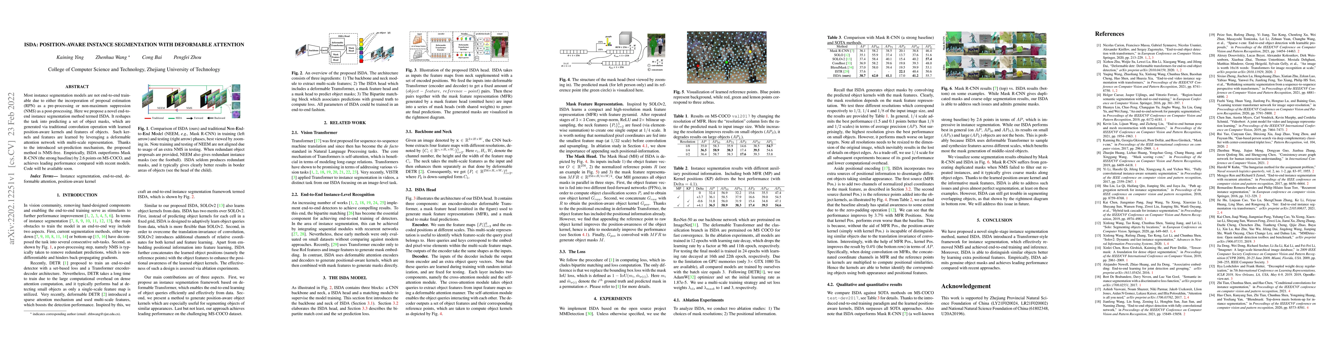 Thumbnail for ISDA: Position-Aware Instance Segmentation with Deformable Attention
