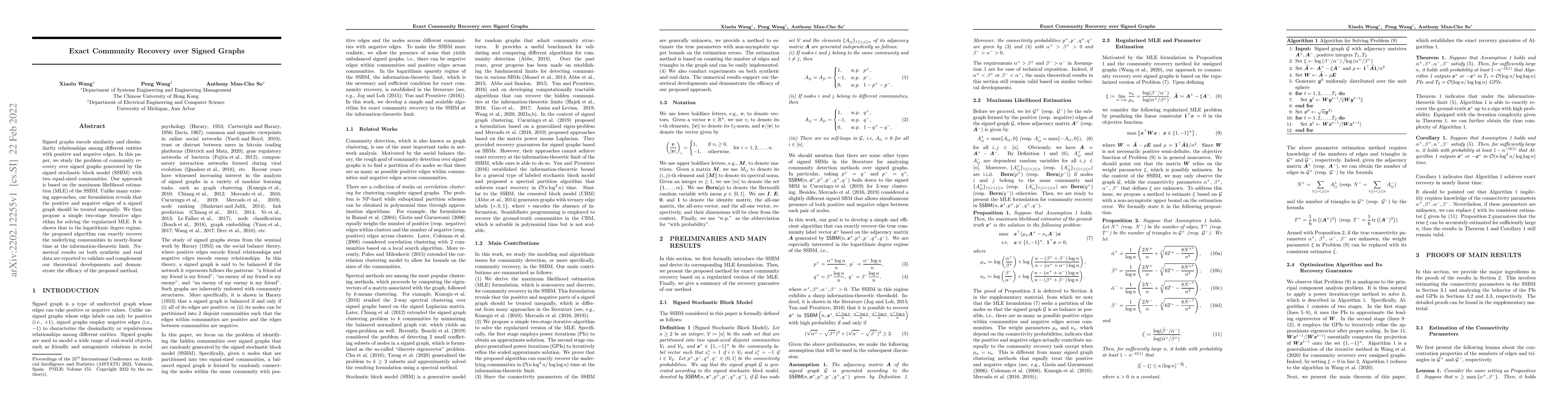 Thumbnail for Exact Community Recovery over Signed Graphs