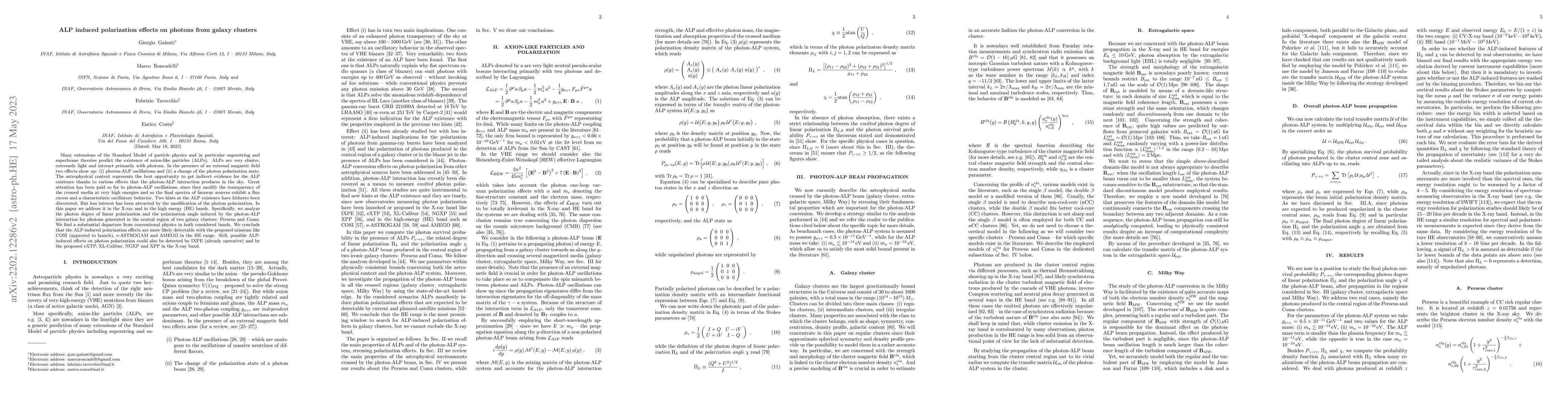 Thumbnail for ALP induced polarization effects on photons from galaxy clusters
