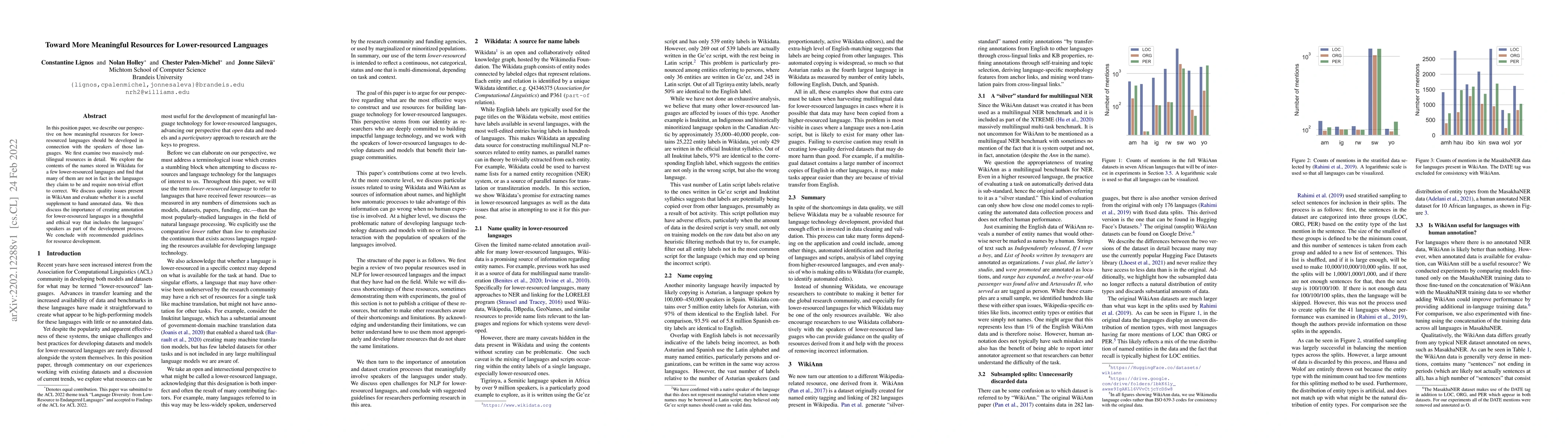 Thumbnail for Toward More Meaningful Resources for Lower-resourced Languages