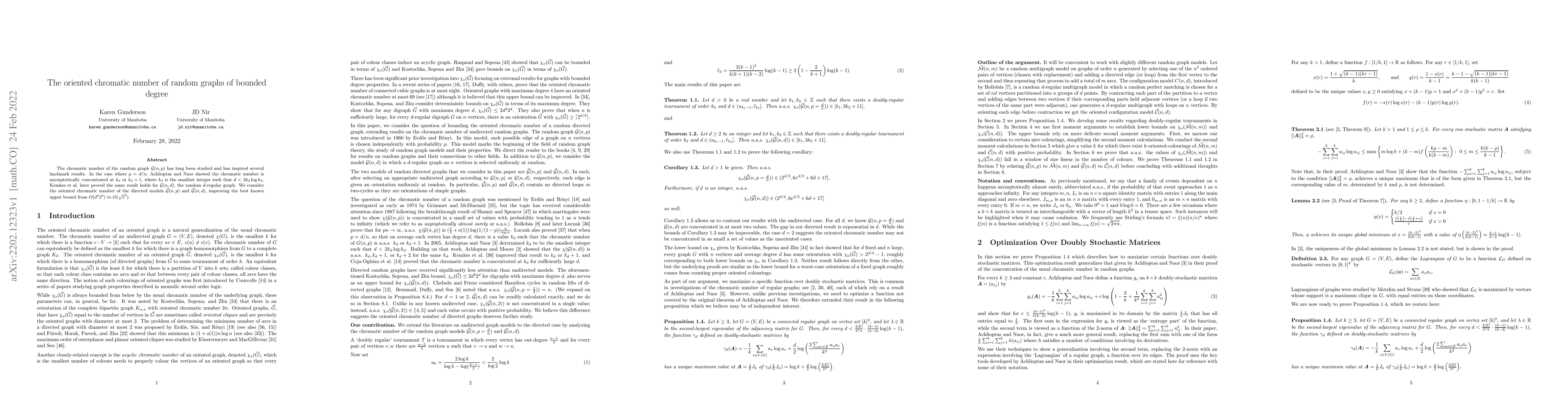 Thumbnail for The oriented chromatic number of random graphs of bounded degree