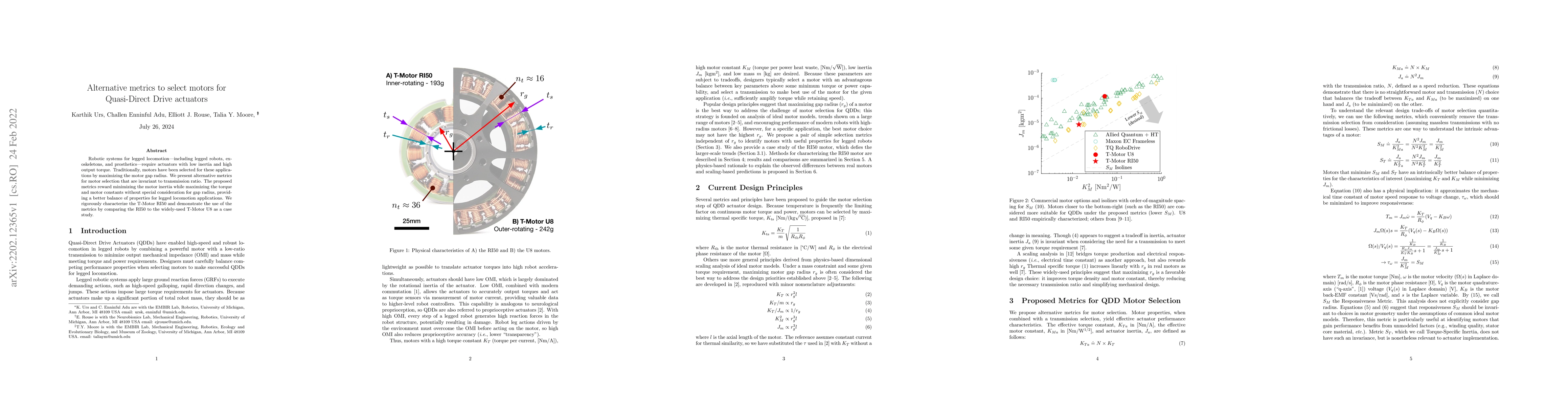 Thumbnail for Alternative Metrics to Select Motors for Quasi-Direct Drive Actuators