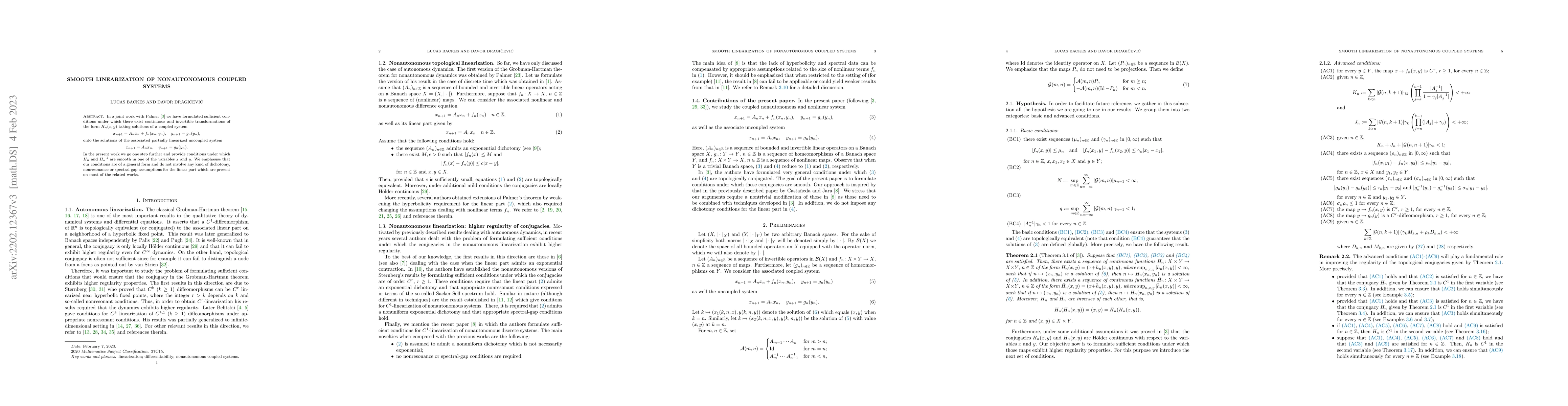 Thumbnail for Smooth Linearization of Nonautonomous Coupled Systems