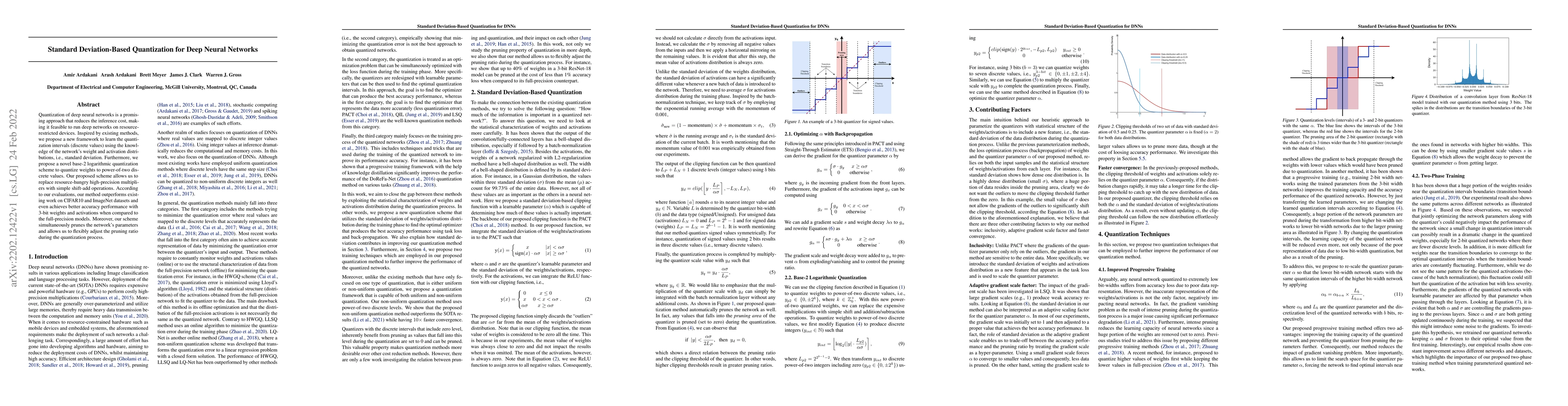 Thumbnail for Standard Deviation-Based Quantization for Deep Neural Networks