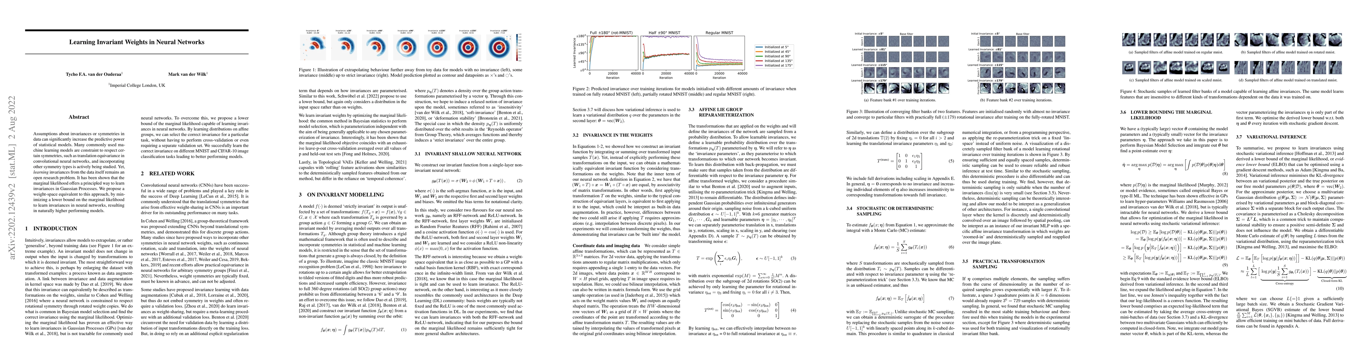 Thumbnail for Learning Invariant Weights in Neural Networks