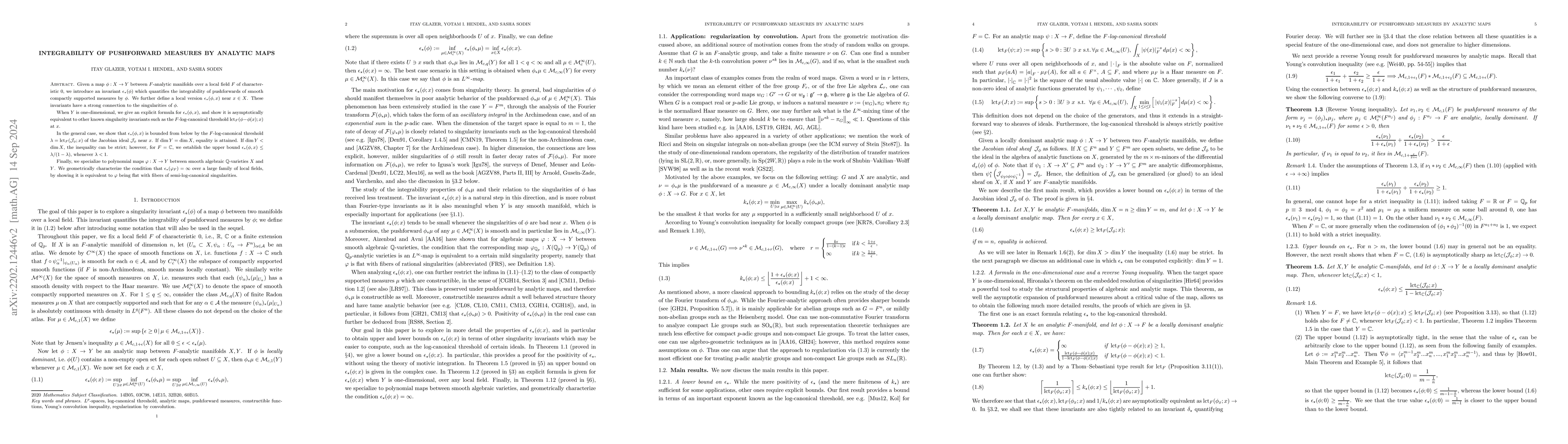 Thumbnail for Integrability of pushforward measures by analytic maps