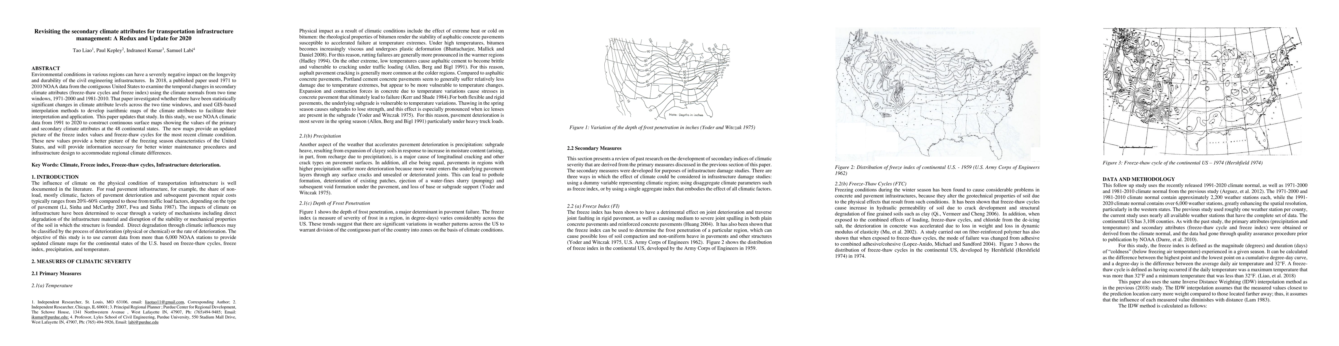 Thumbnail for Revisiting the secondary climate attributes for transportation
  infrastructure management: A Redux and Update for 2020
