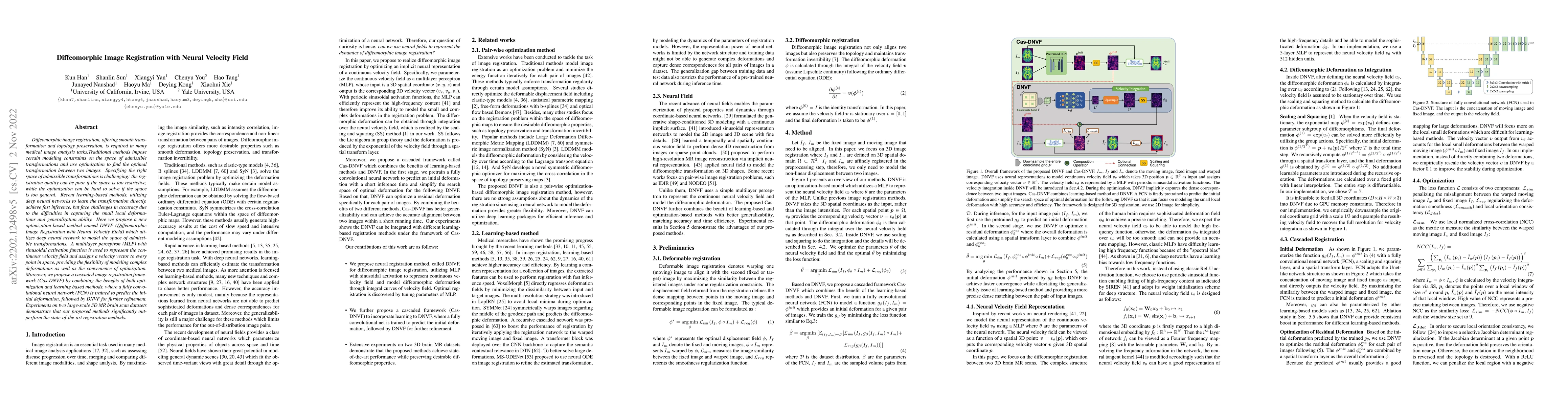 Thumbnail for Diffeomorphic Image Registration with Neural Velocity Field