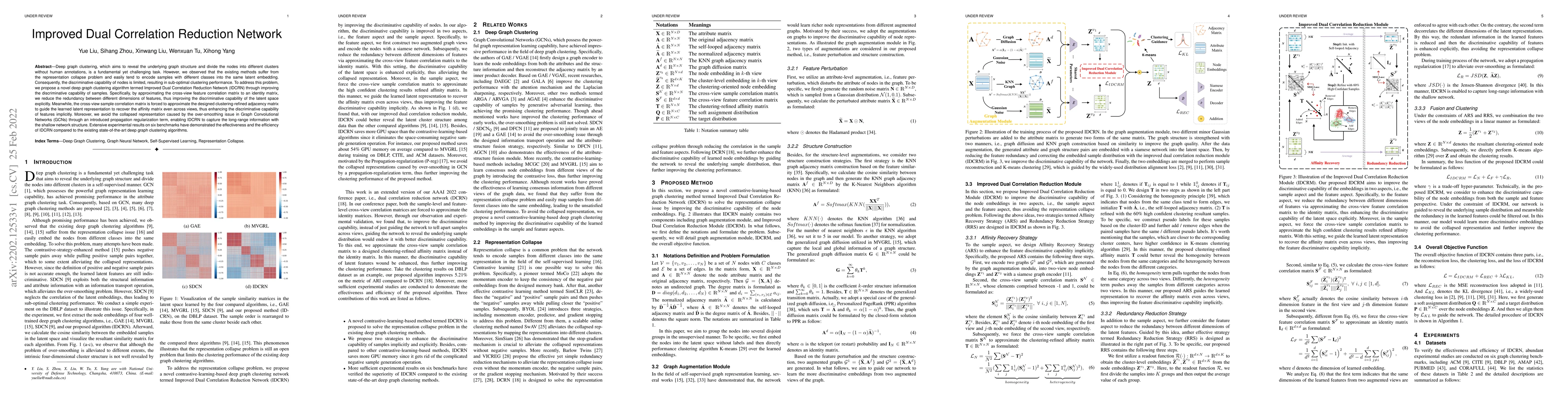 Thumbnail for Improved Dual Correlation Reduction Network