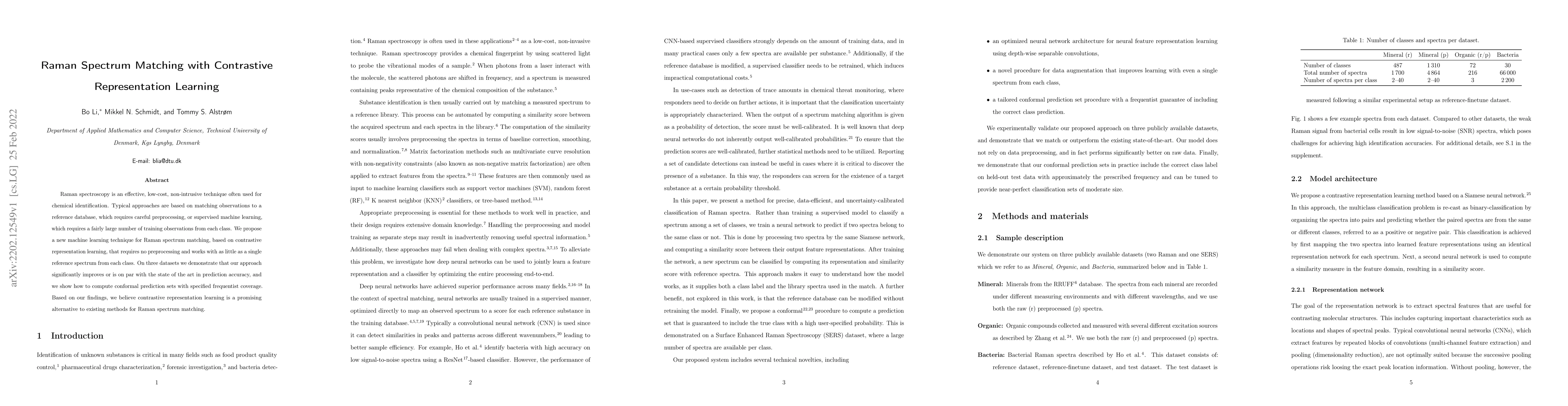 Thumbnail for Raman Spectrum Matching with Contrastive Representation Learning