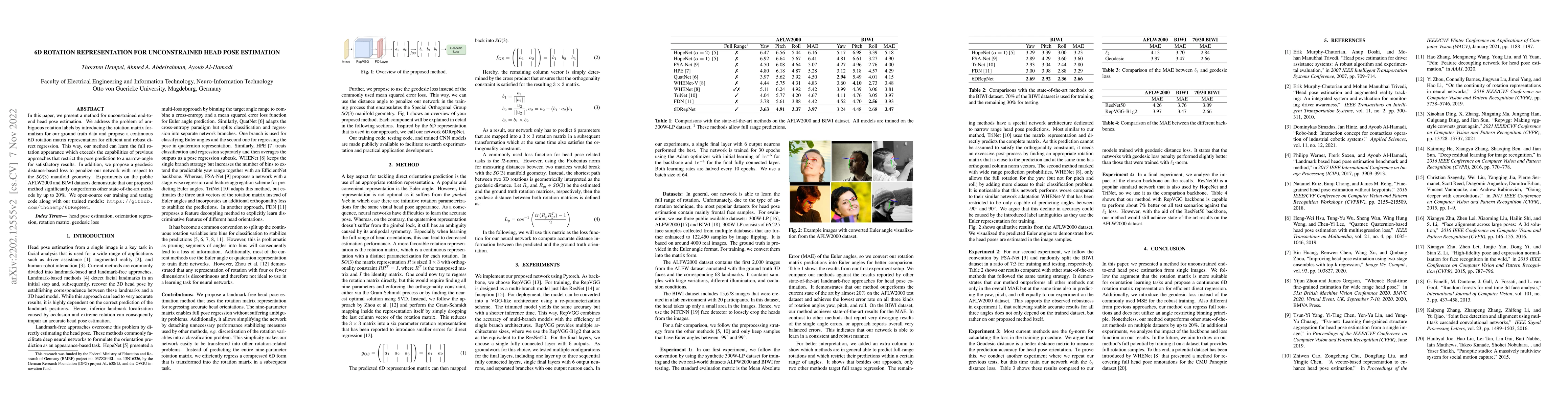 Thumbnail for 6D Rotation Representation For Unconstrained Head Pose Estimation