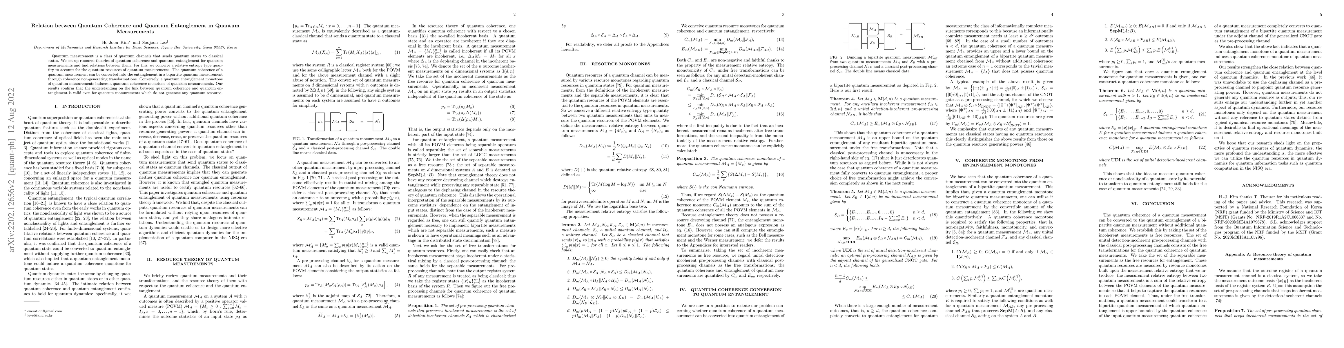 Thumbnail for Relation between Quantum Coherence and Quantum Entanglement in Quantum
  Measurements