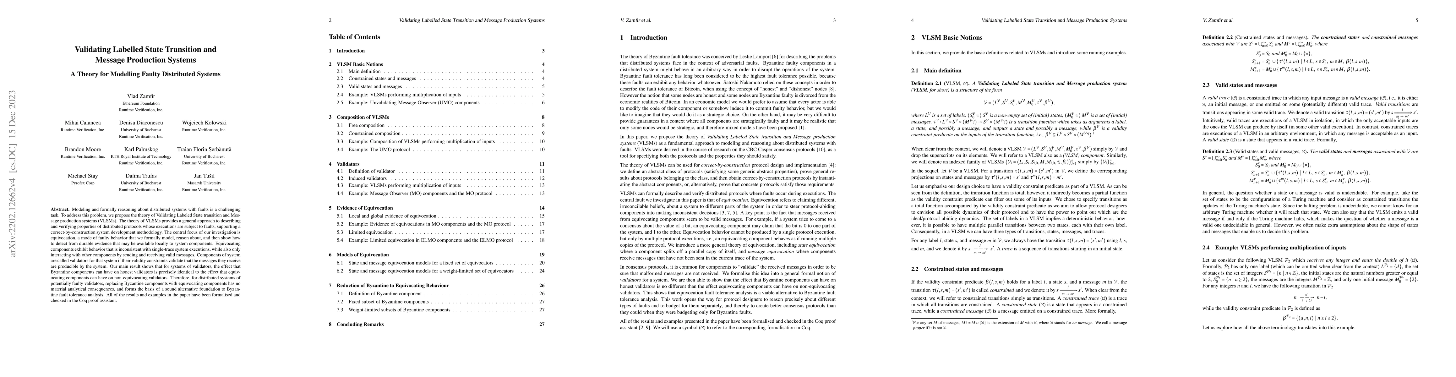 Thumbnail for Validating Labelled State Transition and Message Production Systems: A
  Theory for Modelling Faulty Distributed Systems