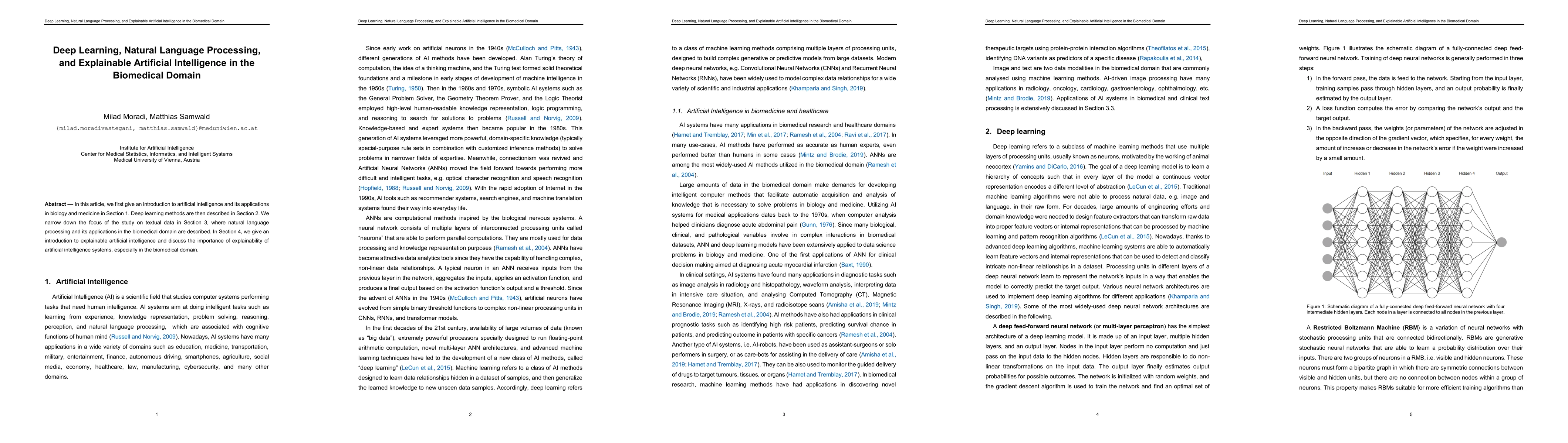Thumbnail for Deep Learning, Natural Language Processing, and Explainable Artificial
  Intelligence in the Biomedical Domain