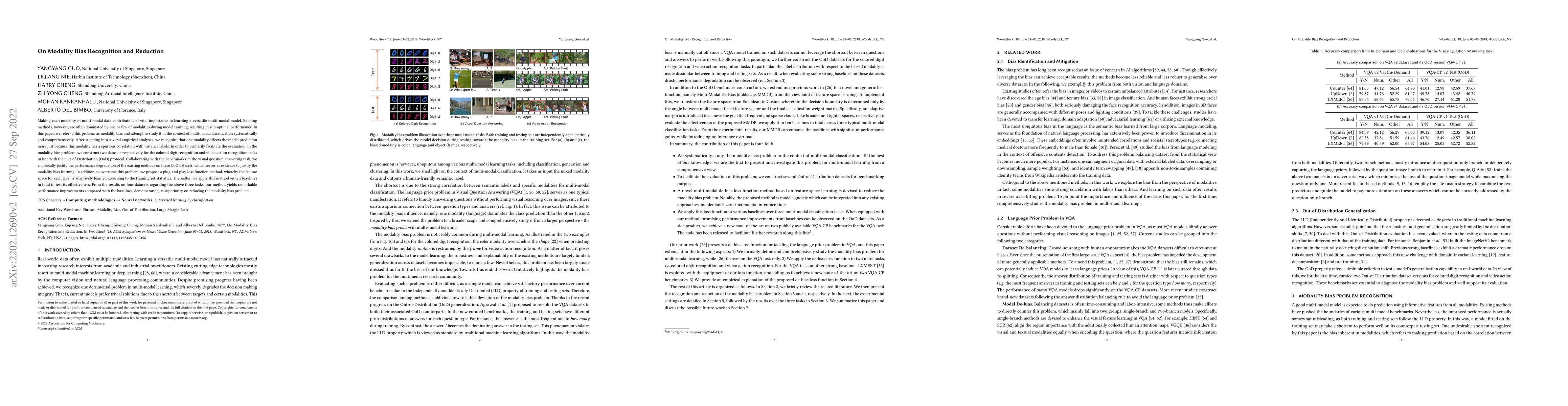 Thumbnail for On Modality Bias Recognition and Reduction