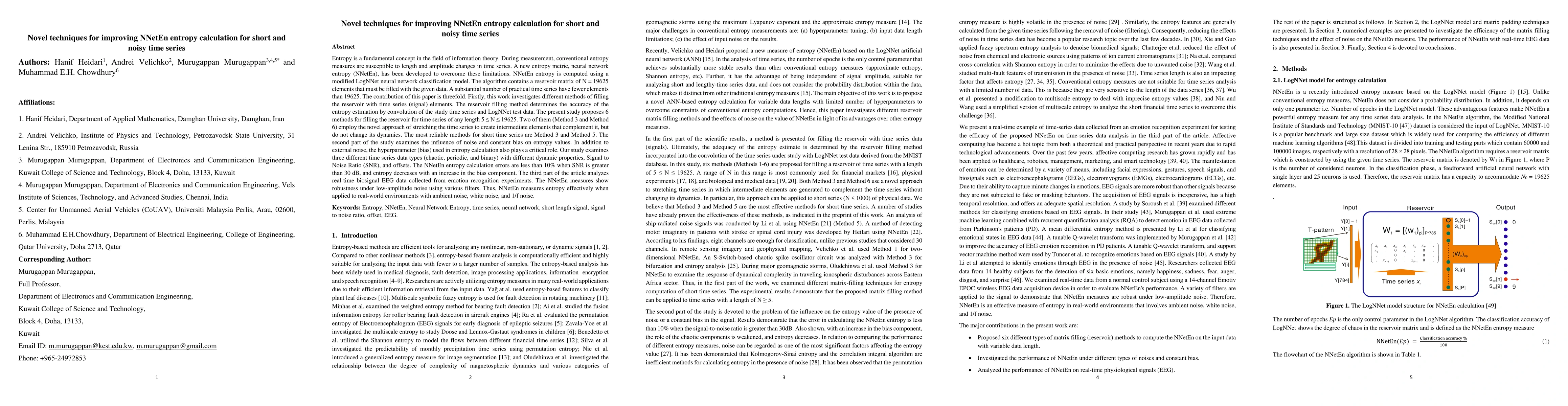 Thumbnail for Novel techniques for improving NNetEn entropy calculation for short and
  noisy time series