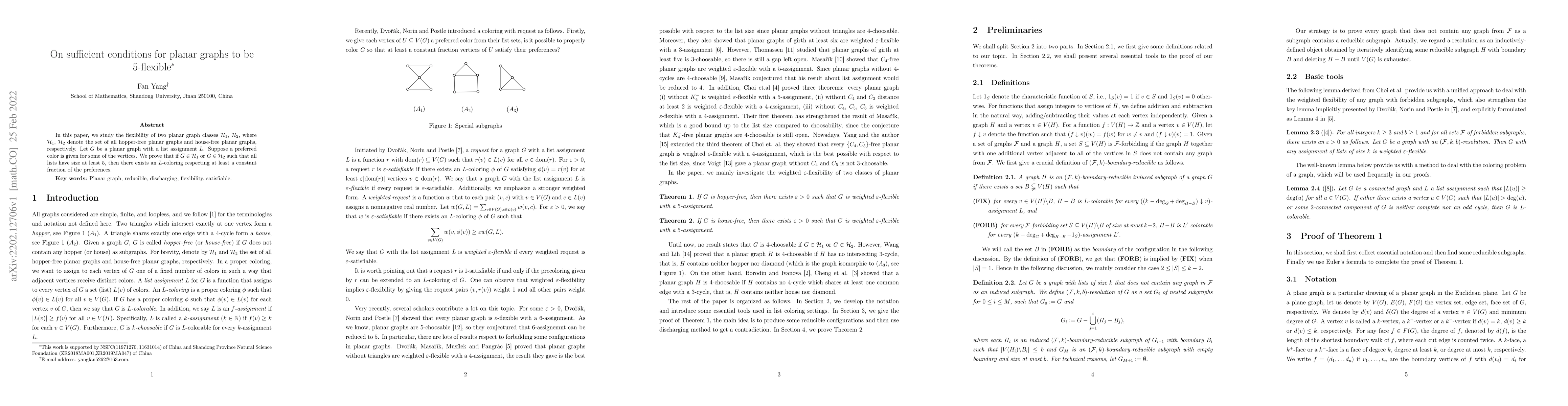 Thumbnail for On sufficient conditions for planar graphs to be 5-flexible