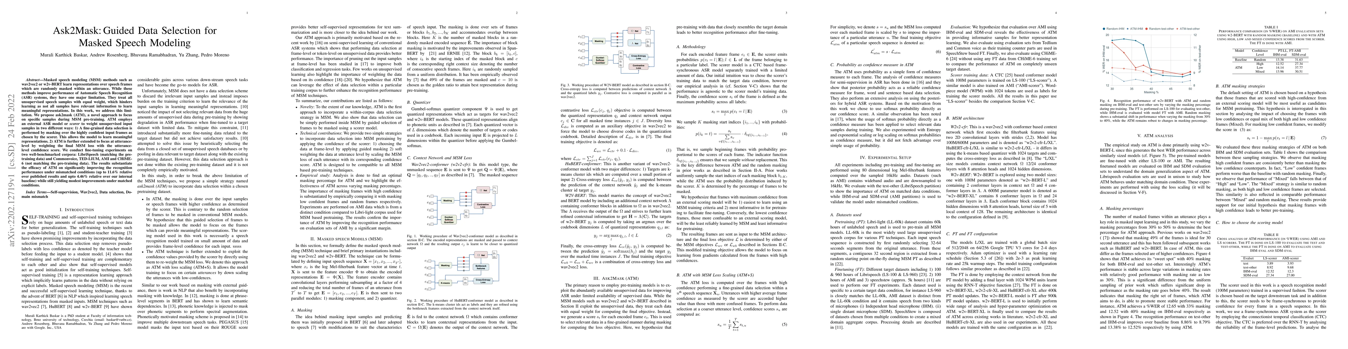 Thumbnail for Ask2Mask: Guided Data Selection for Masked Speech Modeling