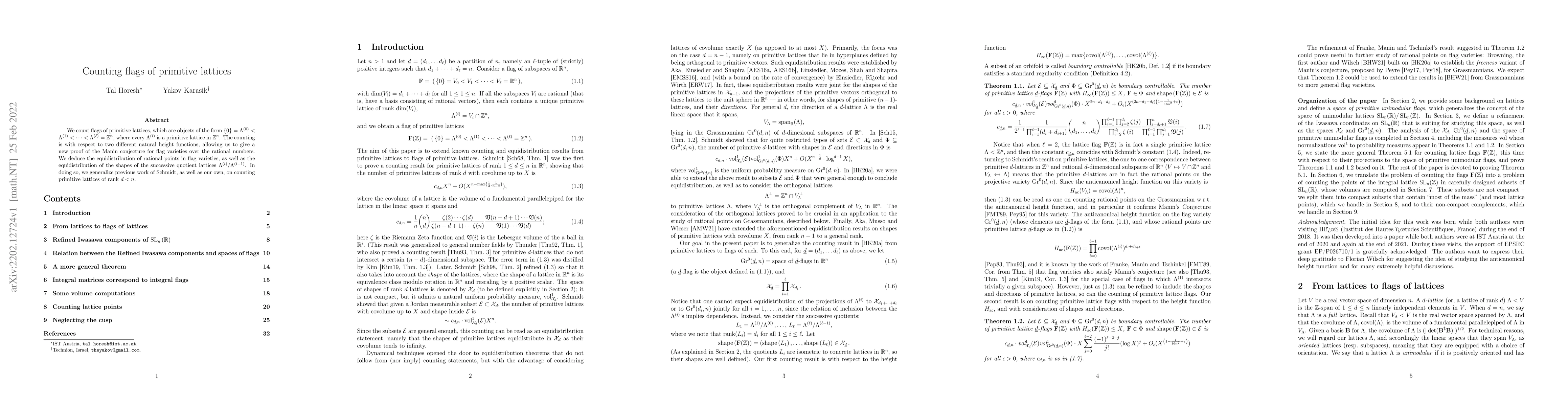 Thumbnail for Counting flags of primitive lattices