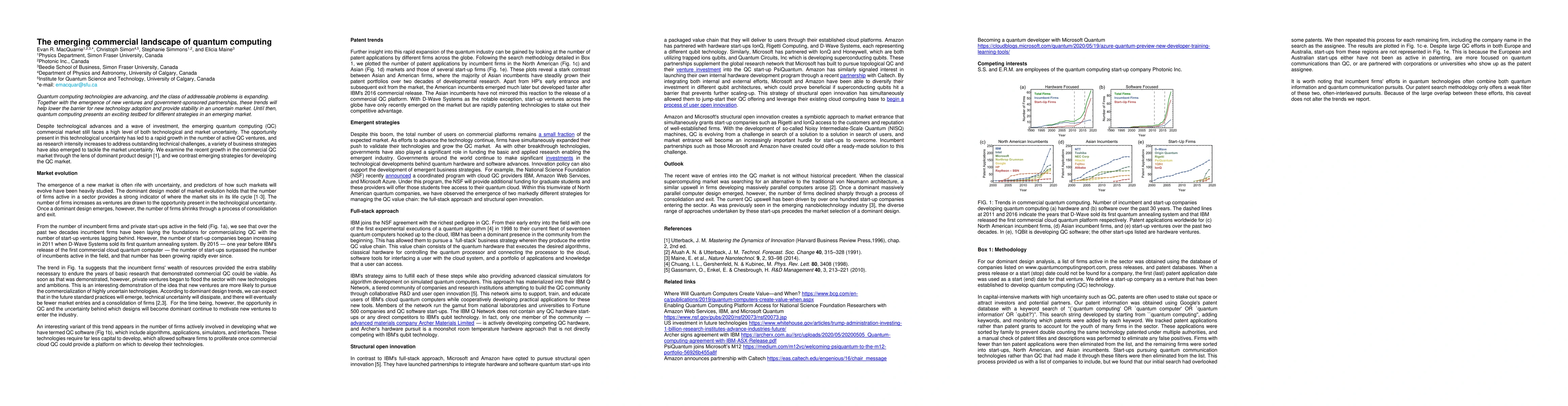 Thumbnail for The emerging commercial landscape of quantum computing