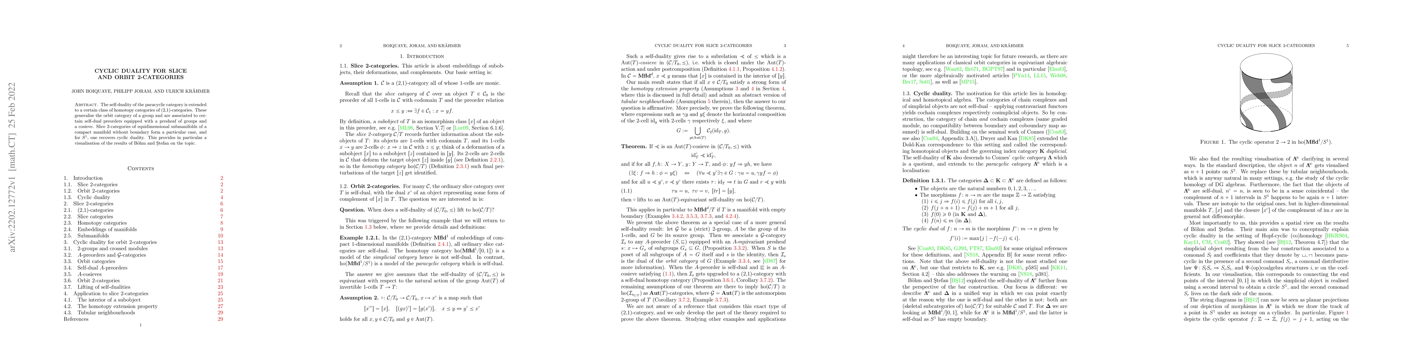 Thumbnail for Cyclic duality for slice and orbit 2-categories
