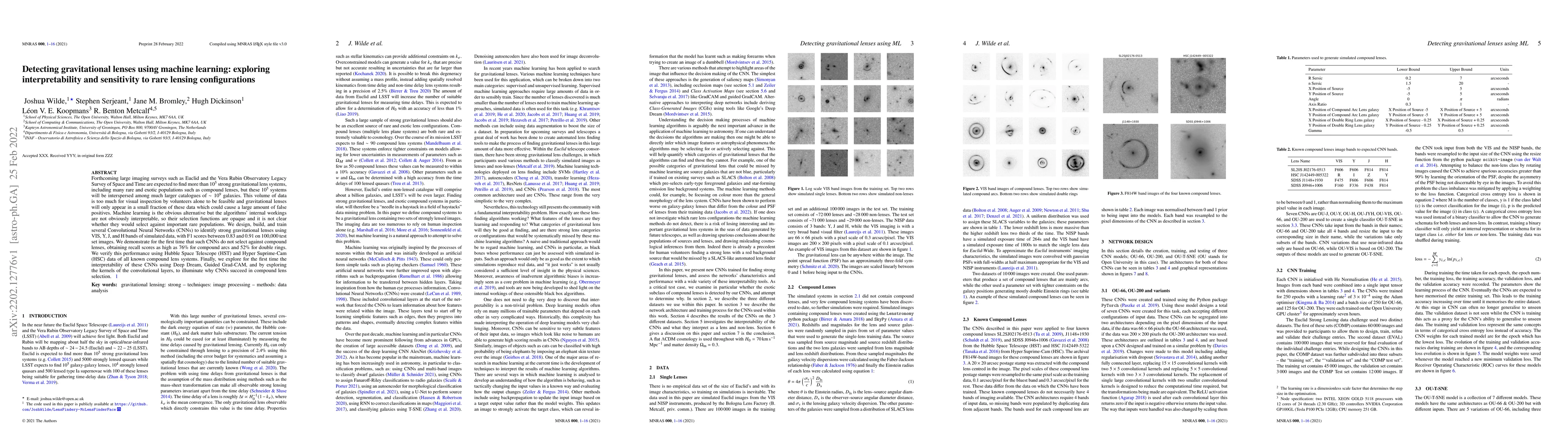 Thumbnail for Detecting gravitational lenses using machine learning: exploring
  interpretability and sensitivity to rare lensing configurations