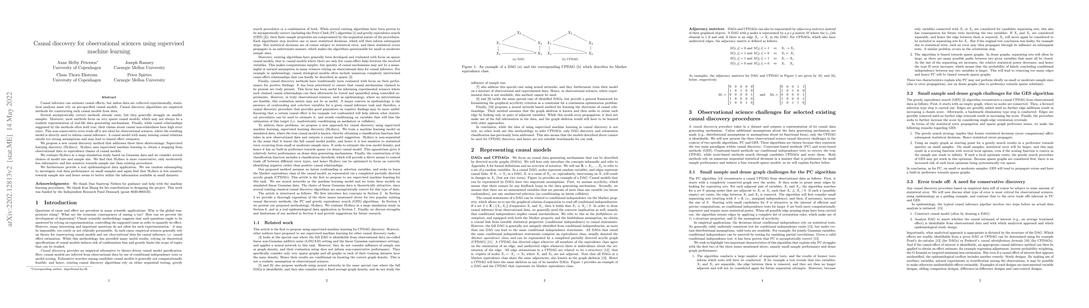 Thumbnail for Causal discovery for observational sciences using supervised machine
  learning