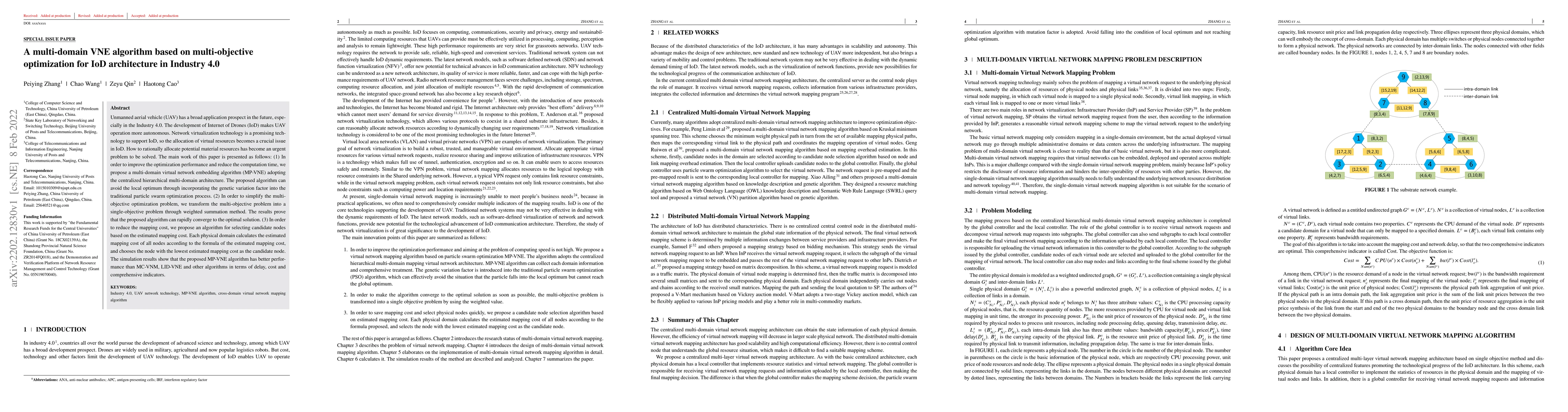 Thumbnail for A multi-domain VNE algorithm based on multi-objective optimization for
  IoD architecture in Industry 4.0