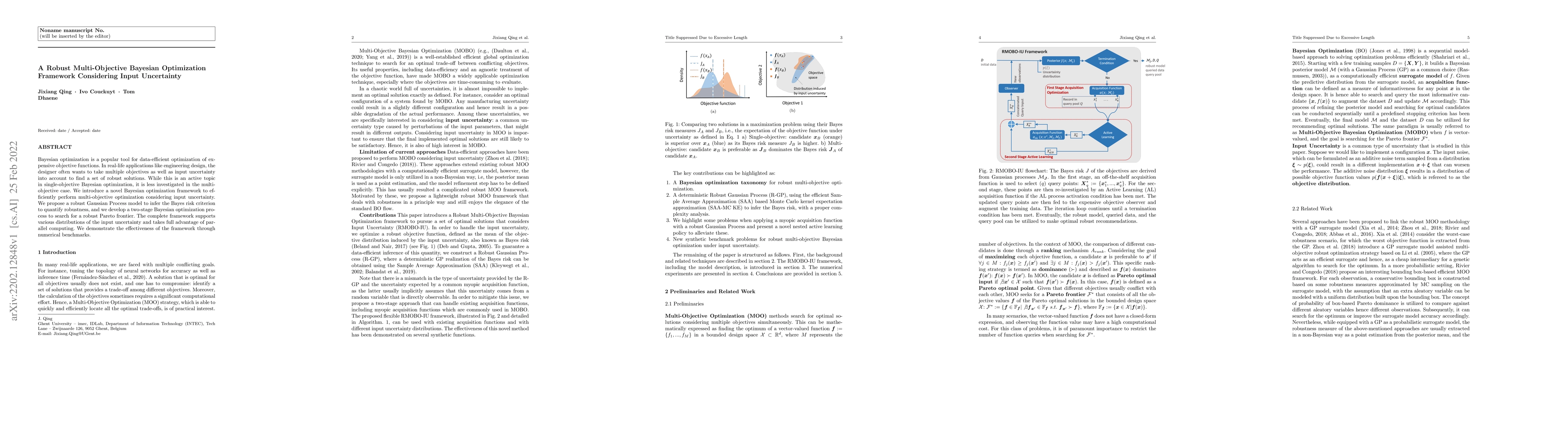 Thumbnail for A Robust Multi-Objective Bayesian Optimization Framework Considering
  Input Uncertainty