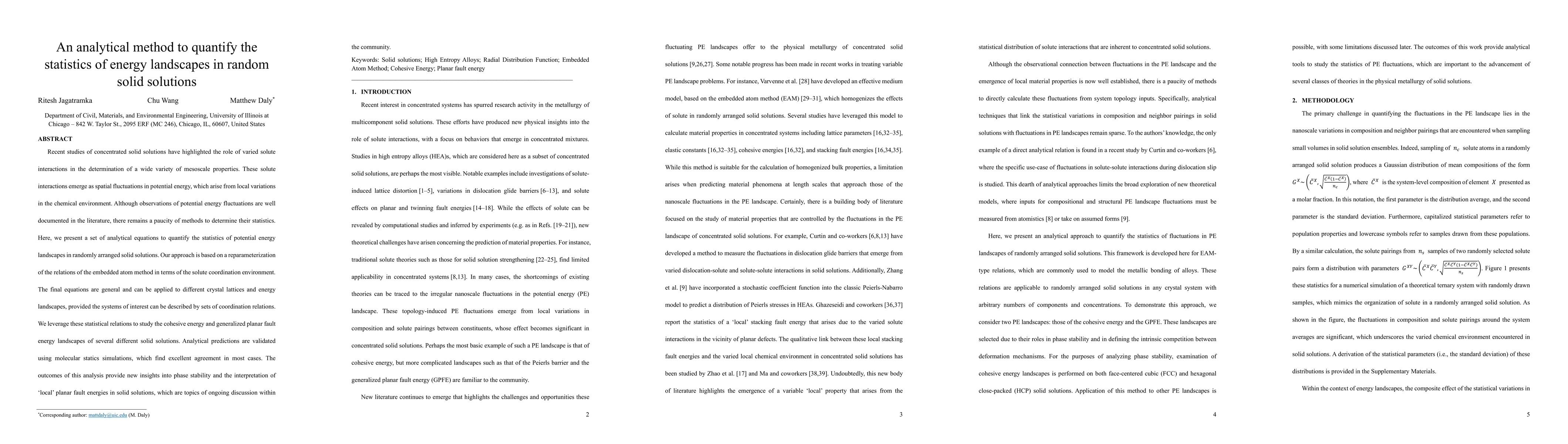 Thumbnail for An analytical method to quantify the statistics of energy landscapes in
  random solid solutions