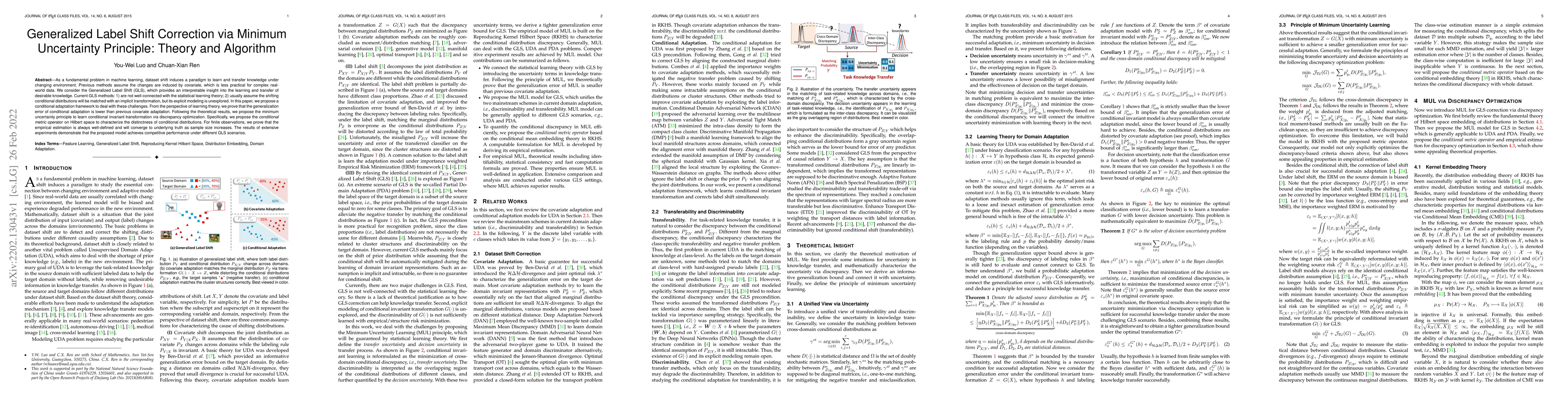 Thumbnail for Generalized Label Shift Correction via Minimum Uncertainty Principle:
  Theory and Algorithm