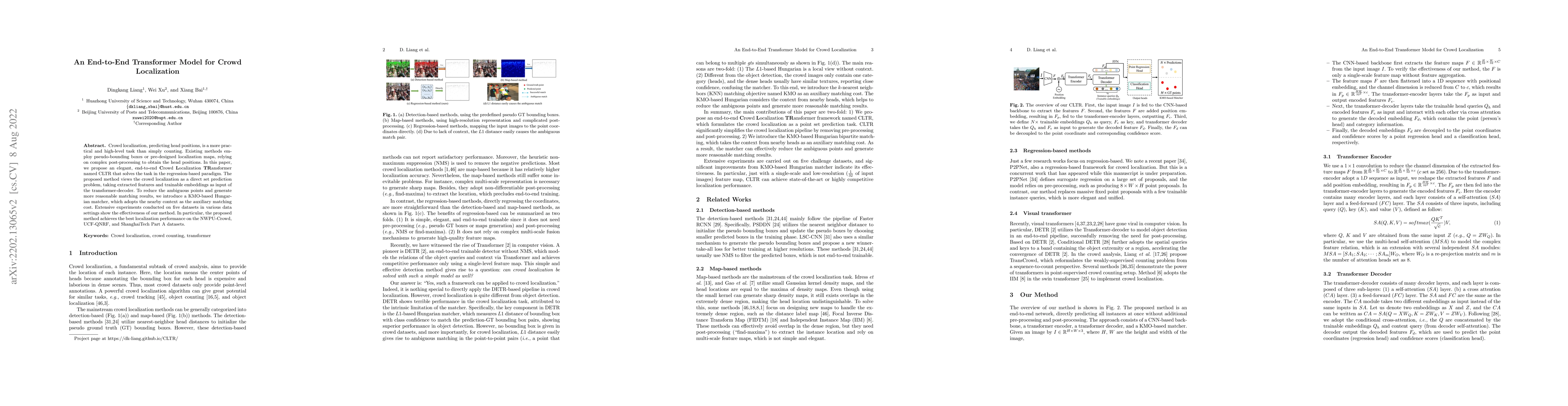 Thumbnail for An End-to-End Transformer Model for Crowd Localization
