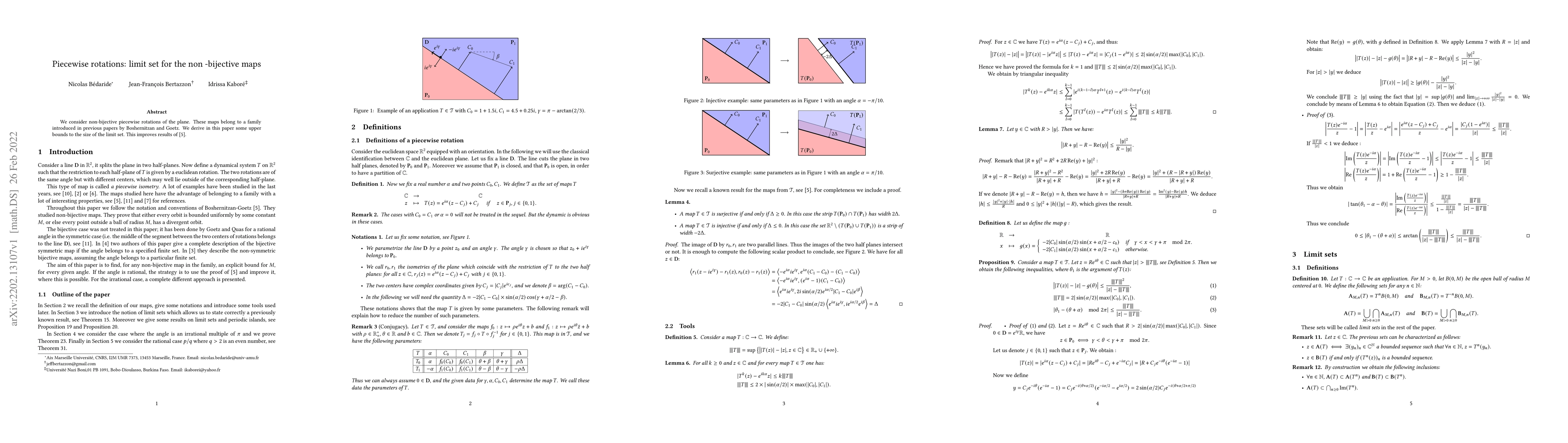Thumbnail for Piecewise rotations: limit set for the non -bijective maps