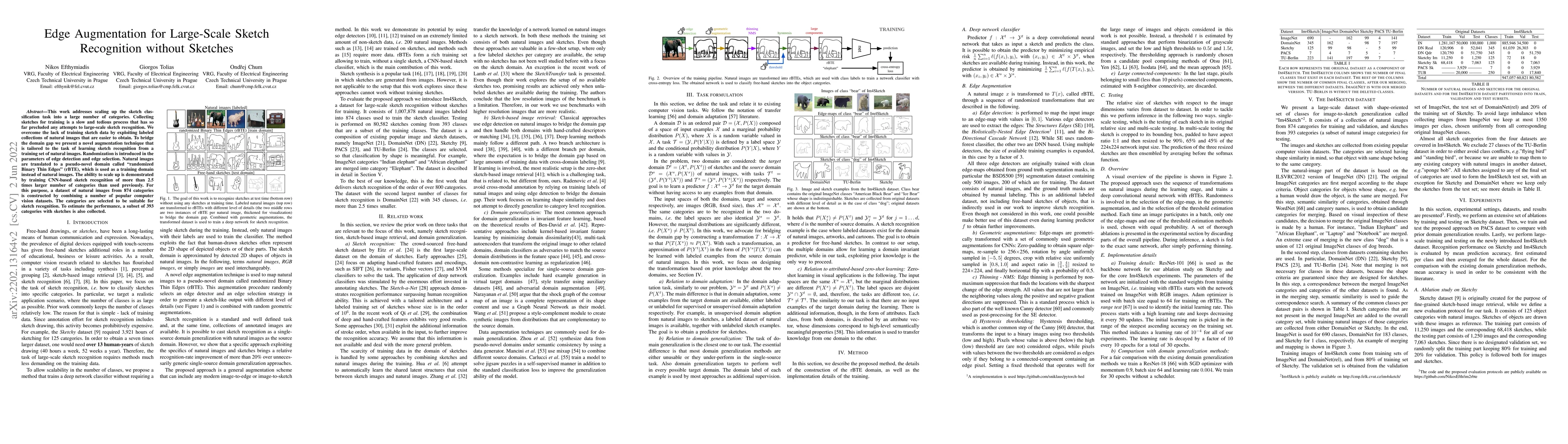 Thumbnail for Edge Augmentation for Large-Scale Sketch Recognition without Sketches