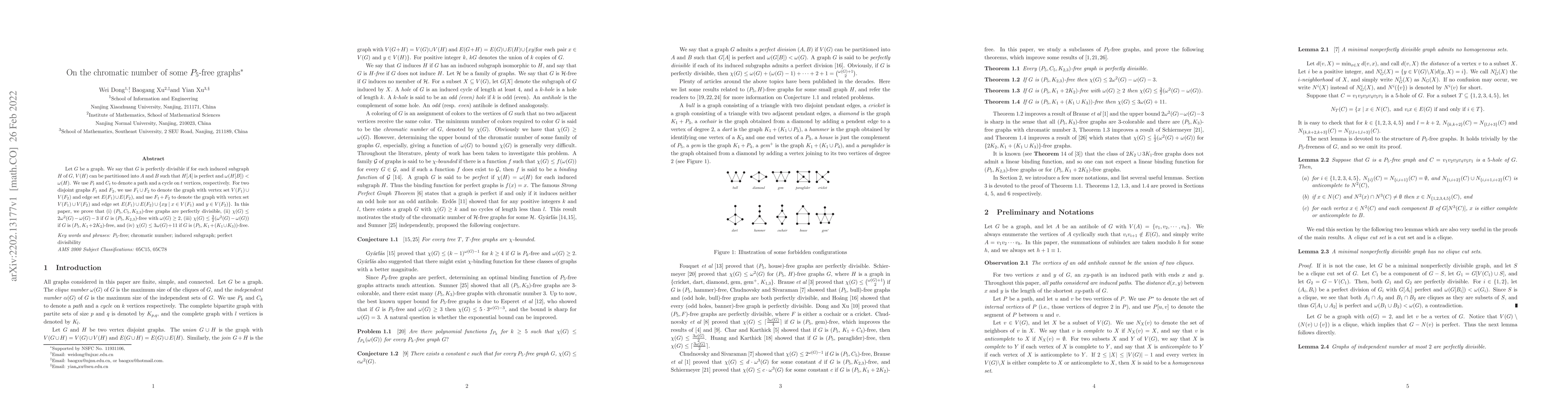 Thumbnail for On the chromatic number of some $P_5$-free graphs