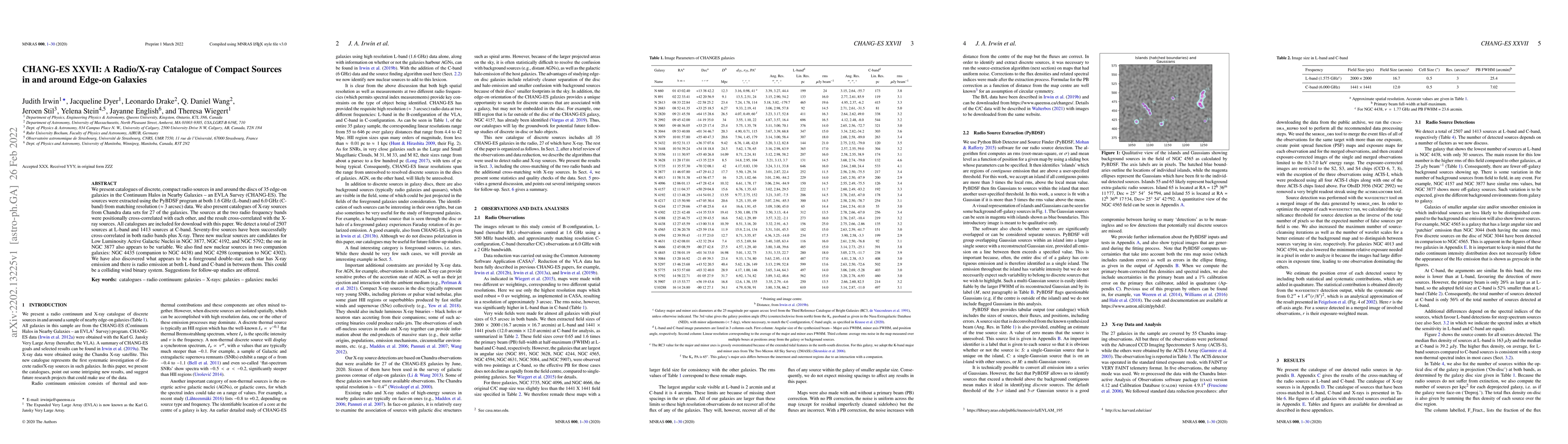 Thumbnail for CHANG-ES XXVII: A Radio/X-ray Catalogue of Compact Sources in and around
  Edge-on Galaxies