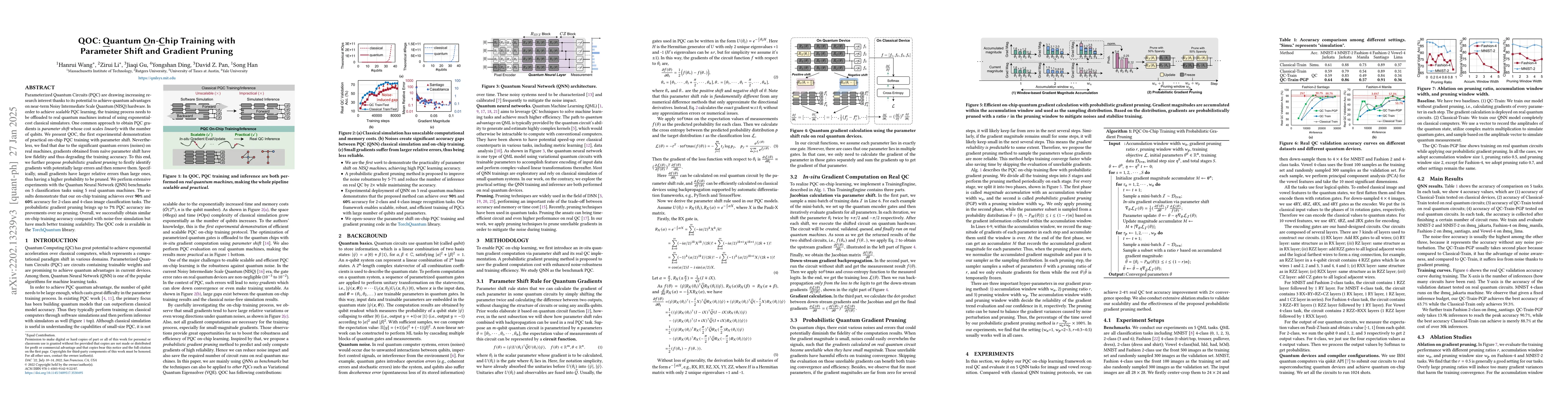 Thumbnail for QOC: Quantum On-Chip Training with Parameter Shift and Gradient Pruning