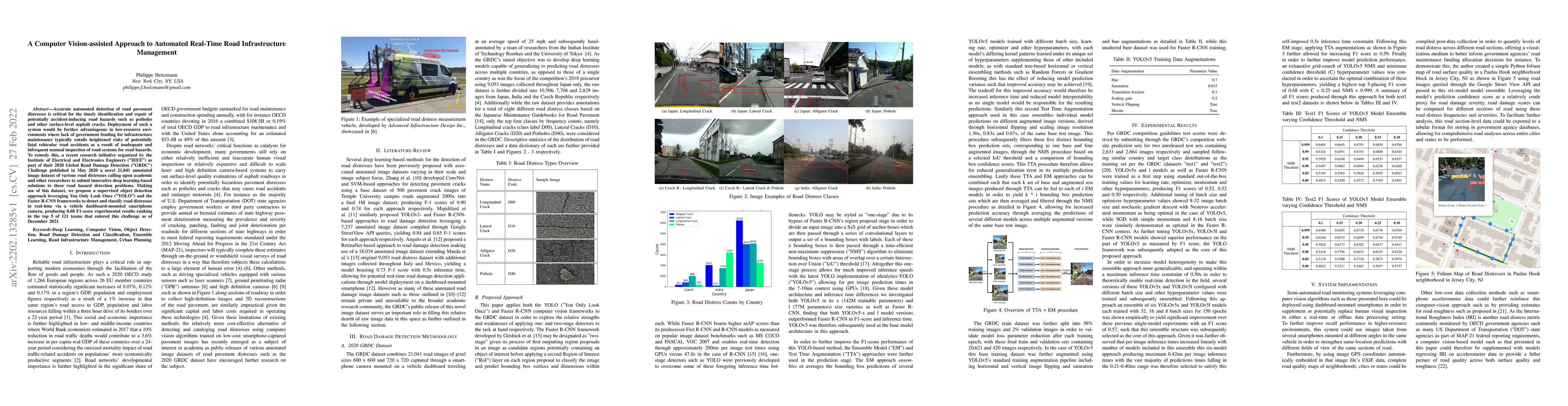 Thumbnail for A Computer Vision-assisted Approach to Automated Real-Time Road
  Infrastructure Management