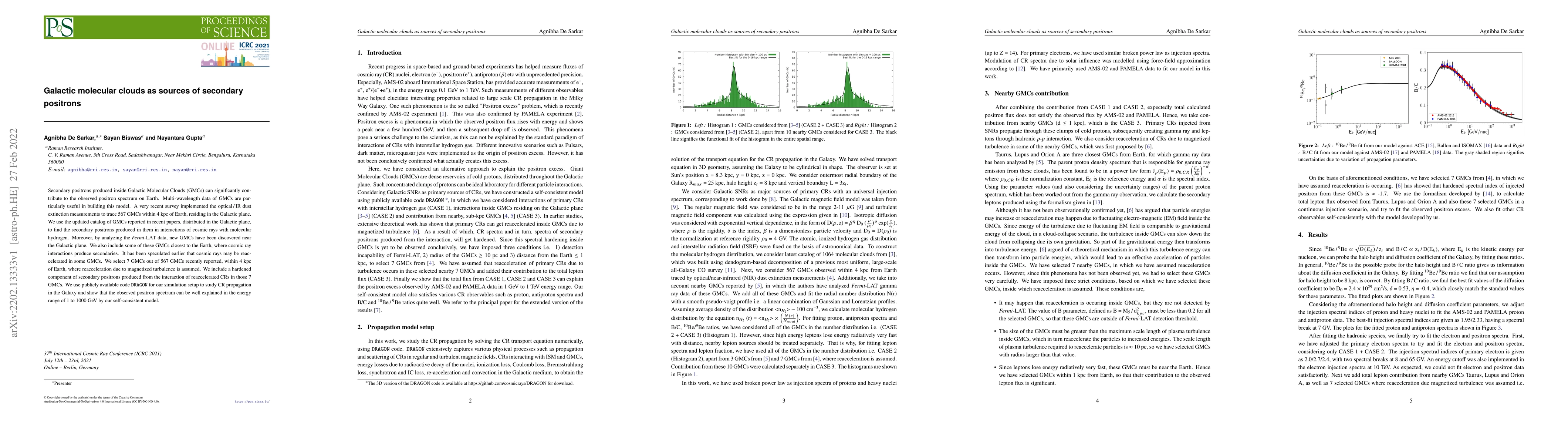Thumbnail for Galactic molecular clouds as sources of secondary positrons