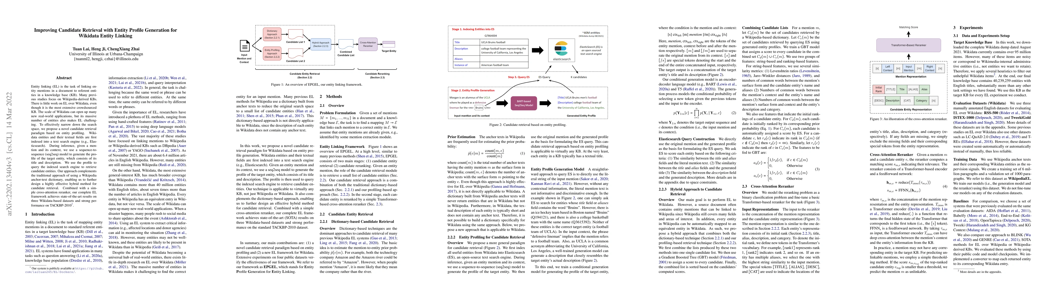 Thumbnail for Improving Candidate Retrieval with Entity Profile Generation for
  Wikidata Entity Linking