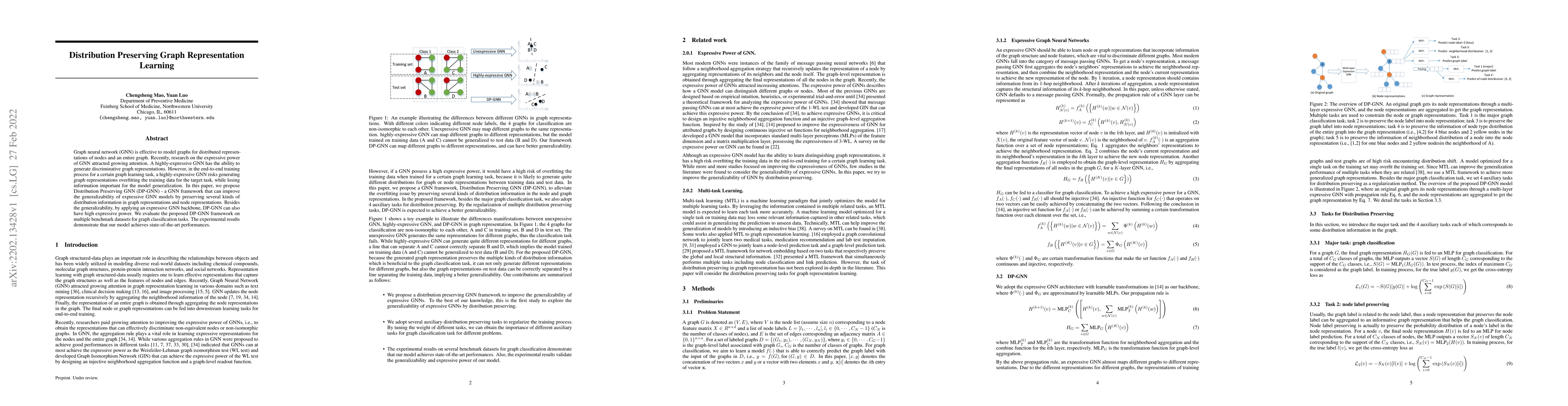 Thumbnail for Distribution Preserving Graph Representation Learning