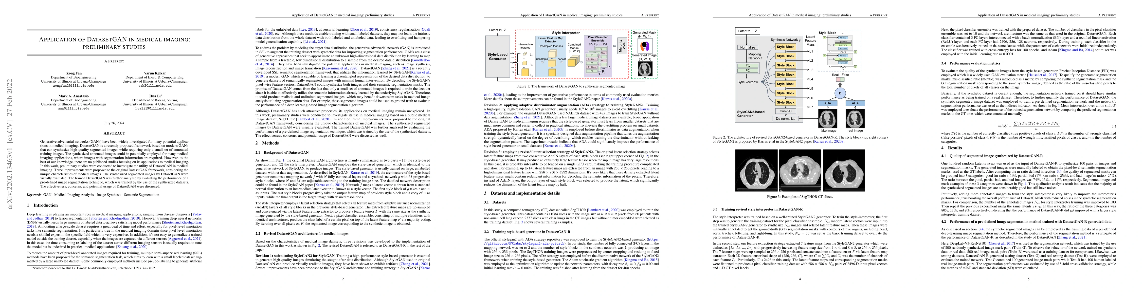 Thumbnail for Application of DatasetGAN in medical imaging: preliminary studies